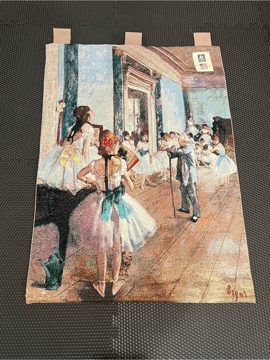 Other - Edgar Degas Ballet Rehearsal Wall Art Tapestry - Pastel Blue & Pink